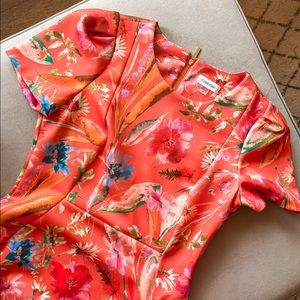 Calvin Klein Dress | Orange Cocktail Sheath Dress